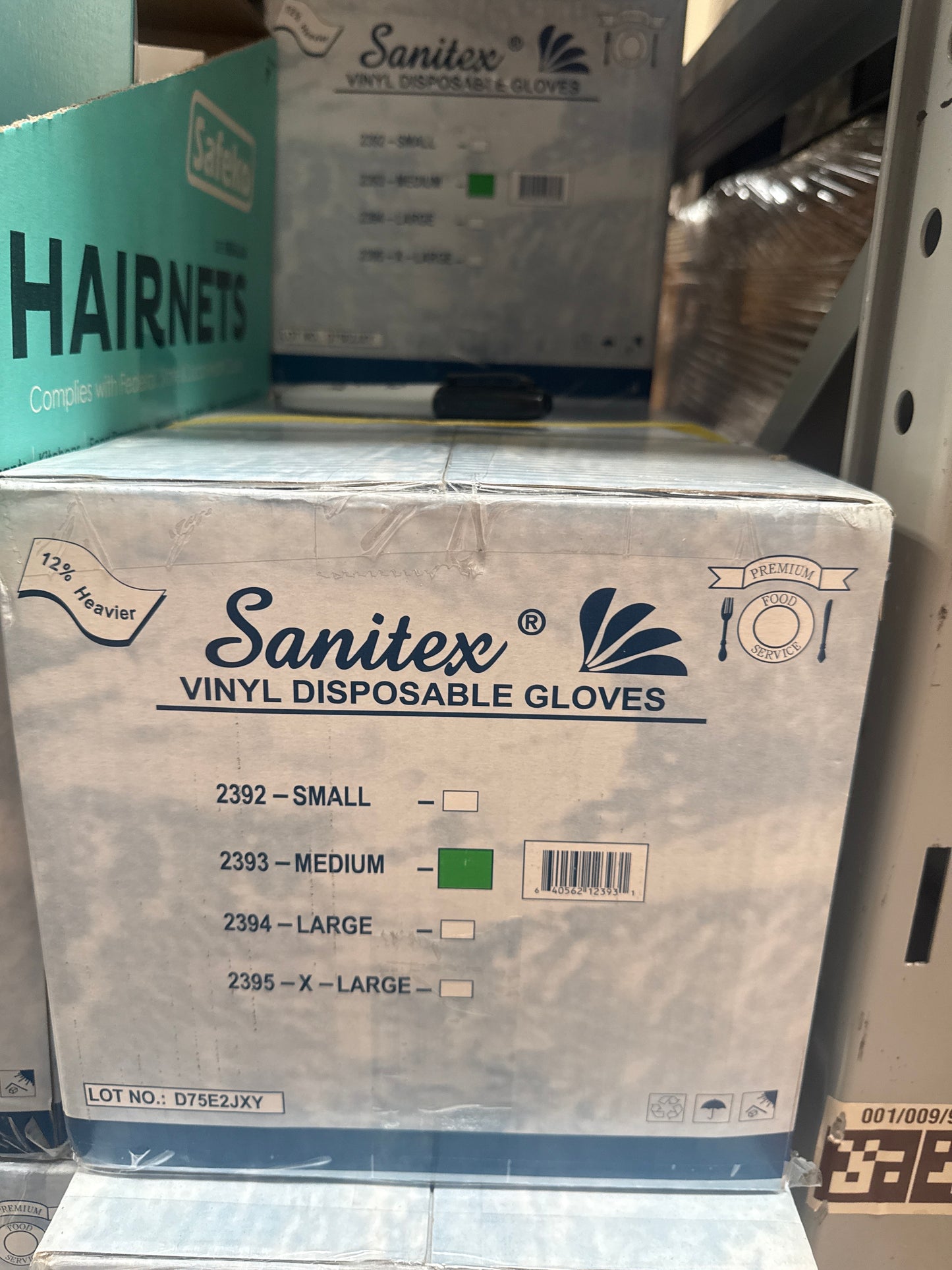 RL4-23 Sanitex Viynl Gloves Medium 10 boxes/case Clear