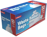LA Value Waste Basket Bags W/ Twist Ties, 8GAL, 50Bags/ Box