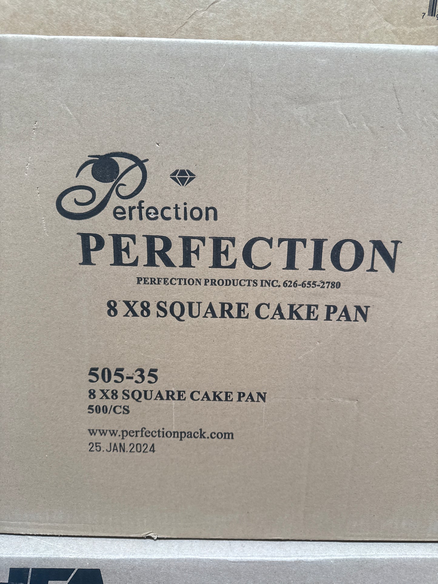 RL1-1 8x8 Square Cake Pan 500PCS   A1002