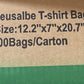Black Reusable T-shirt Bags 12.2x7x20.7    200Bags/Carton