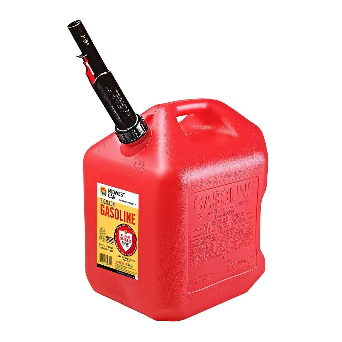 Durable red 5 gallon gas can with spout – 4pcs fuel container pack for vehicles and emergency use