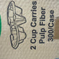 2 Cup Carries Pulp Fiber 300/Cs