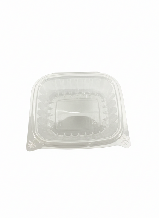 (1305)80Z PET hinged deli container, Flat 200pcs