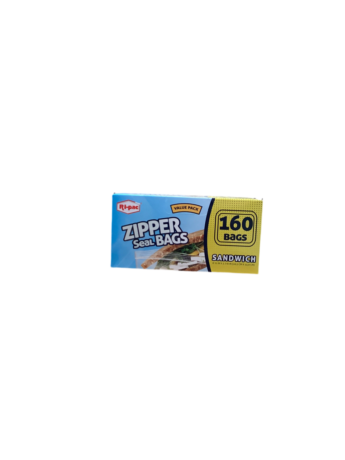 Ri-Pac Sandwich Zipper Storage Bags 160 Ct Value