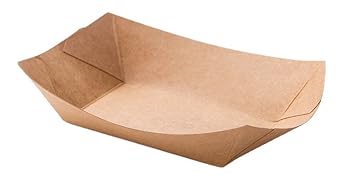 RL5-35 1lb Kraft Boat Tray 1000 pcs top12x16 bottom 6.1x10