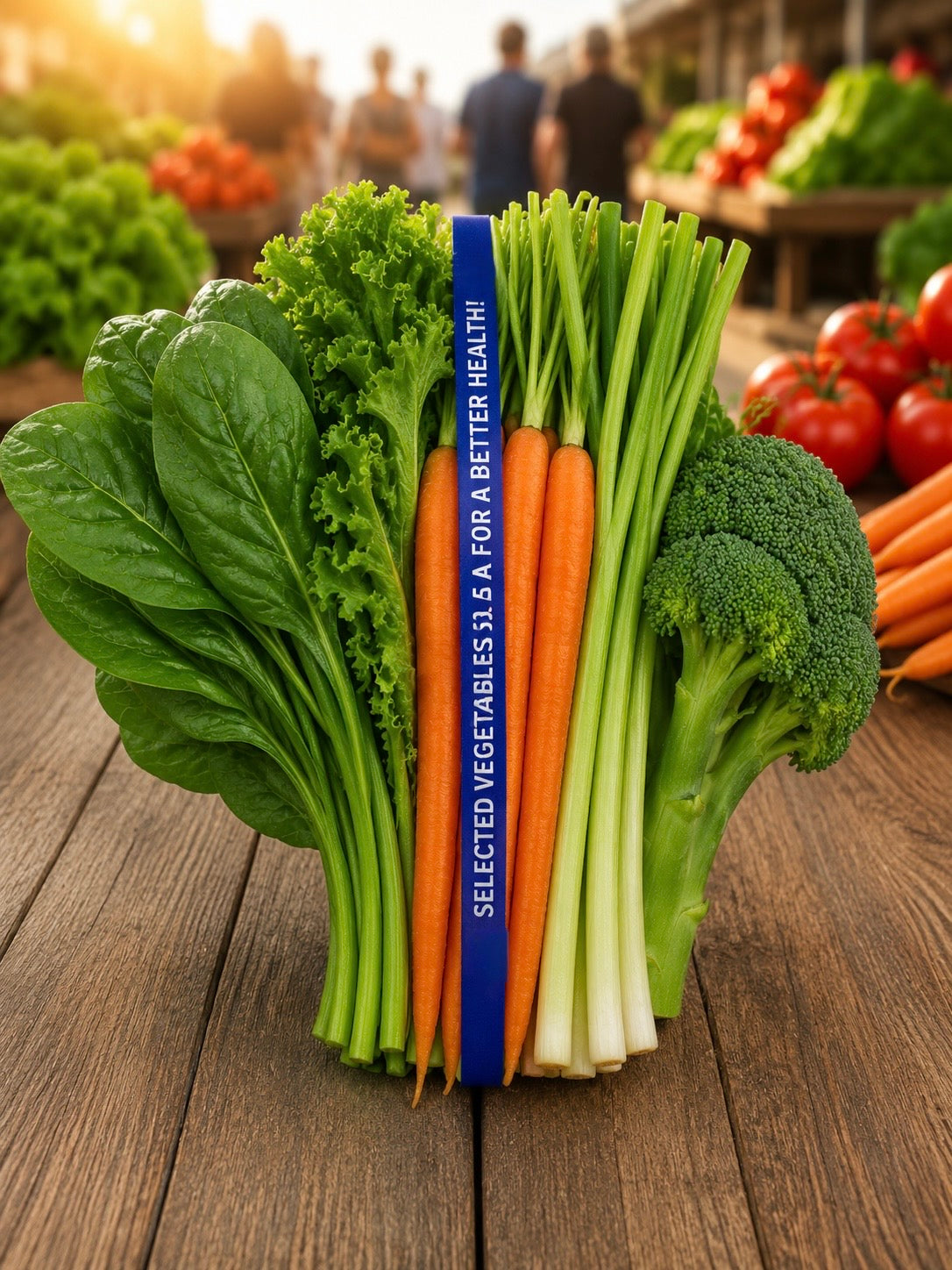 A5- 16” Blue Twist Ties 5/16" x 20" Selected Vegtables3000pcs