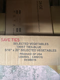 RL2-10 20 Inch Twist Ties Blue  3000/pcs