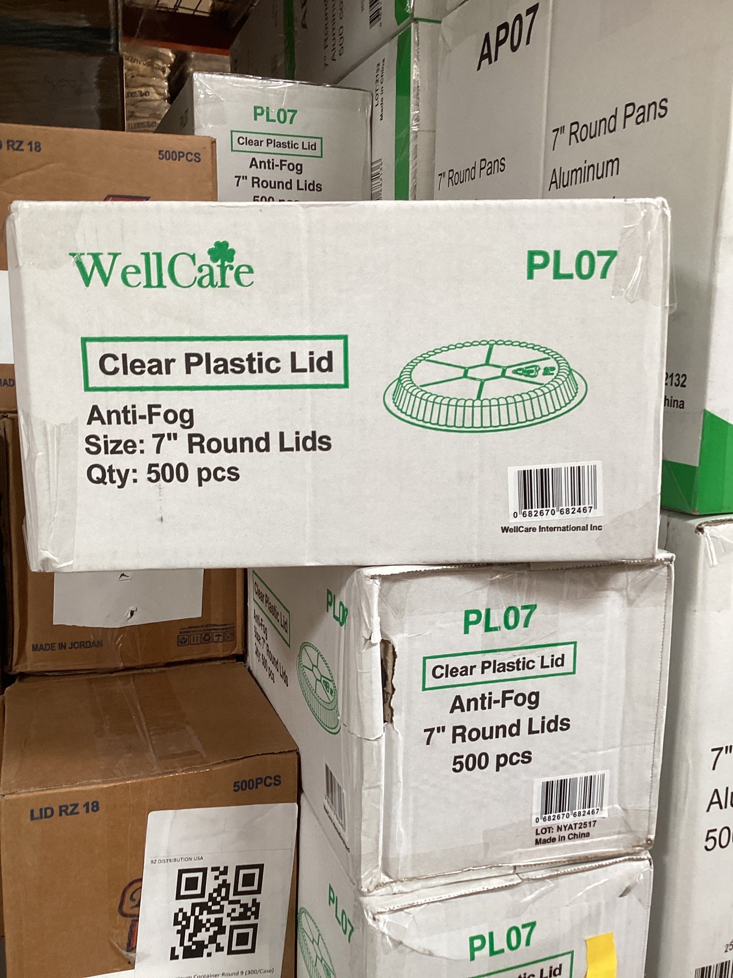RL3-19 Clear Plastic Done Lid 7” 500pcs PL07