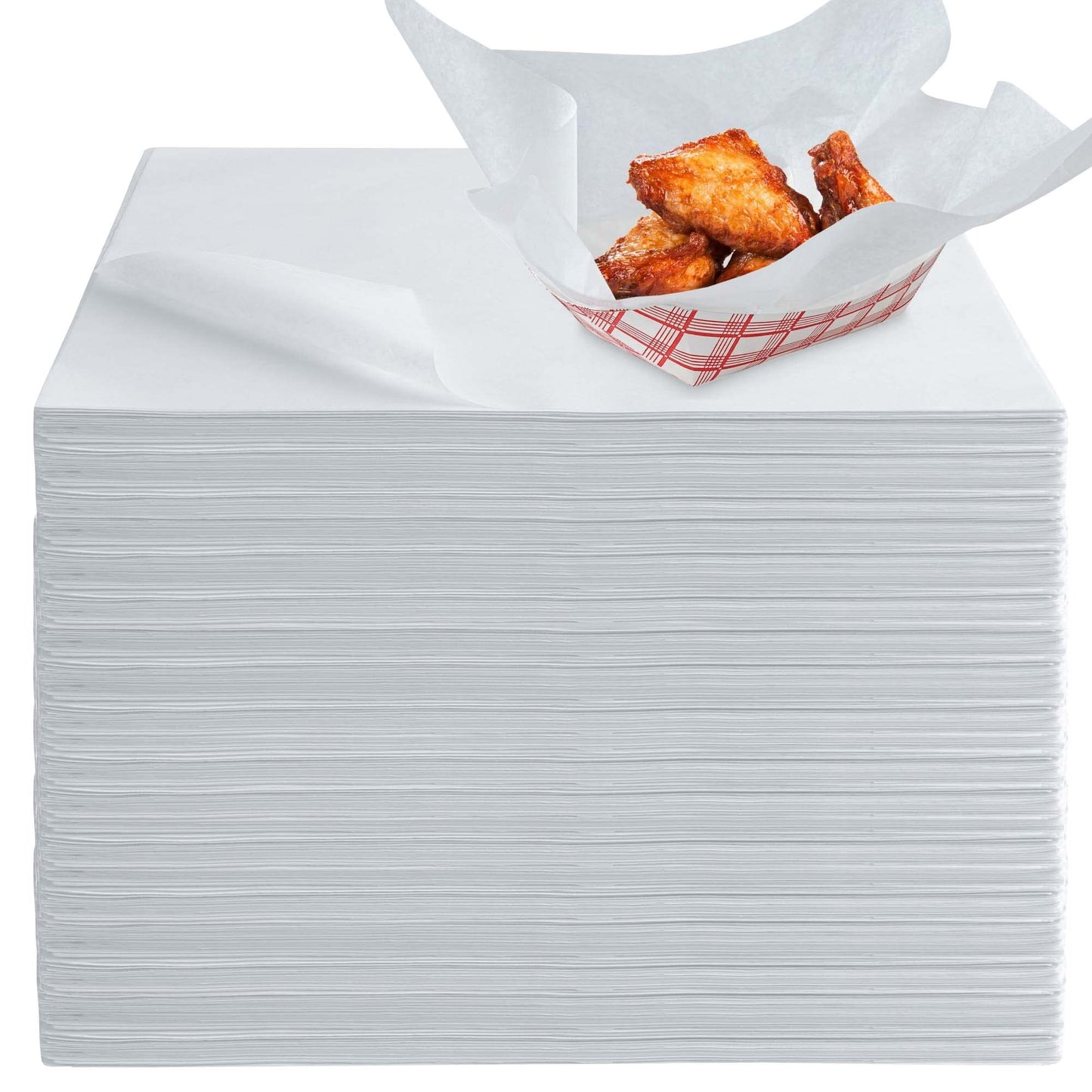 E1 - 12x12 Grease Resistant Wrap PFAS FREE White 5000 Pcs