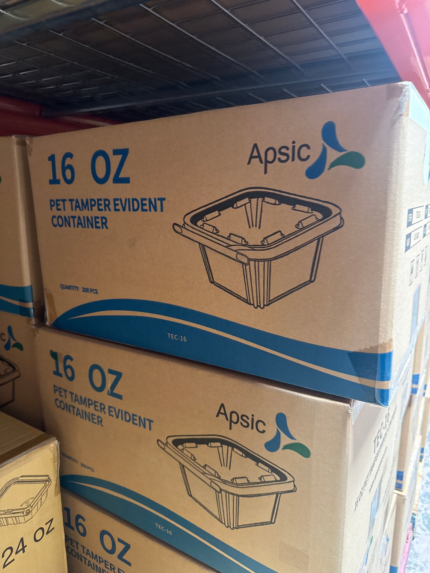 B5- 16 oz Seal Tamper Evident Container 200PCS