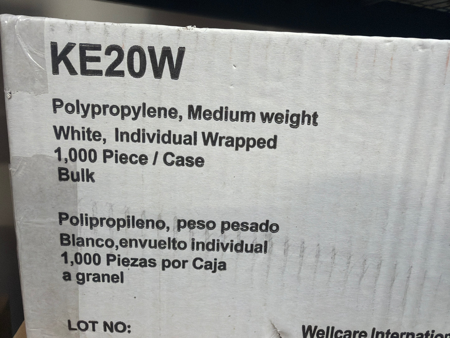 KE20W Polypropylene Medium Weight 1,000 Pcs