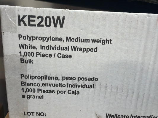 KE20W Polypropylene Medium Weight 1,000 Pcs