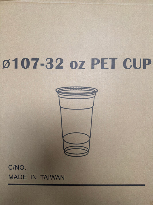 32 OZ Clear Pet Cup 500/case