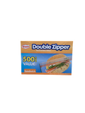 Ri-Pac Double Zipper Sandwich Bags 500 Ct