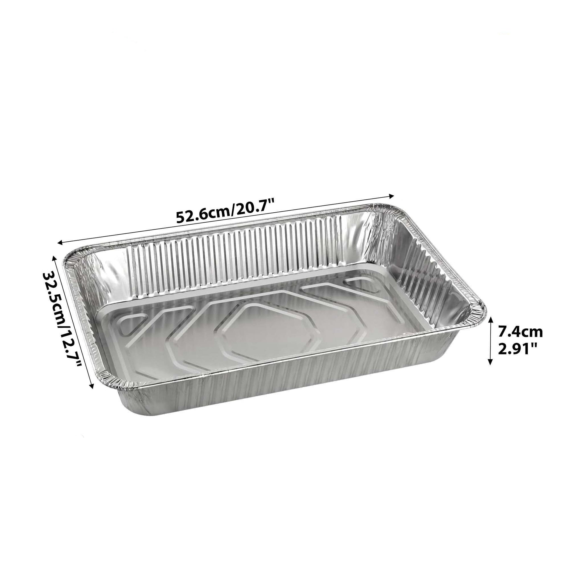 Full size deep aluminum pan 120G heavy duty disposable catering tray