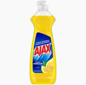 AJAX DISHWASH LIQUID 12.4 OZ LEMON
