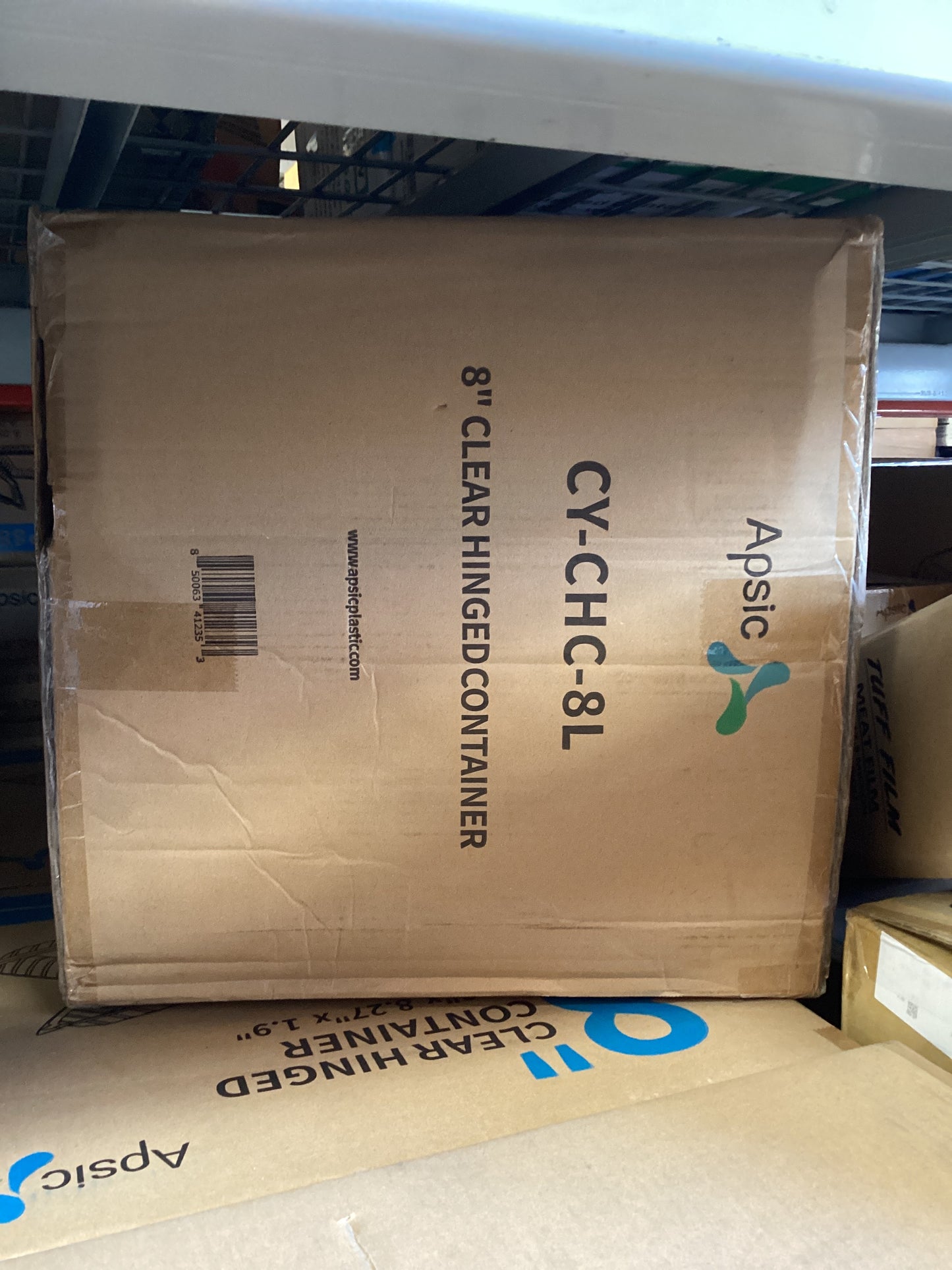 B6- Clear Hinged Container 8  250 count Item# CY-CHC-8L