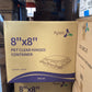 B7- PET Clear Hinged Container 8x8 200pcs Item# PHC-88