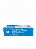 (3-8)3mil, Blue Nitrile glove, powder free 100pcs/box, 10box/case XL