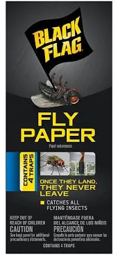 BLACK FLAG FLY PAPER 4 PK
