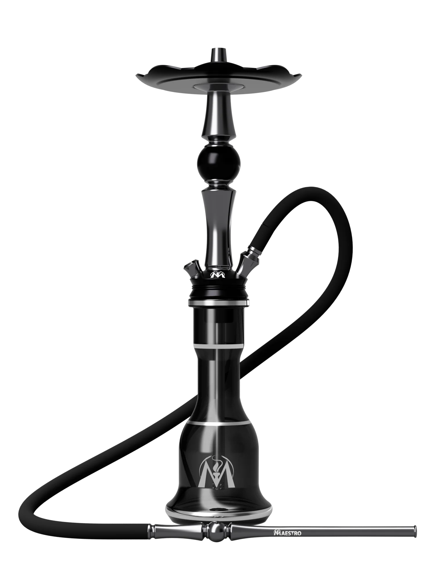 Maestro Hookah A1 Grey premium modern shisha pipe with sleek design and durable build