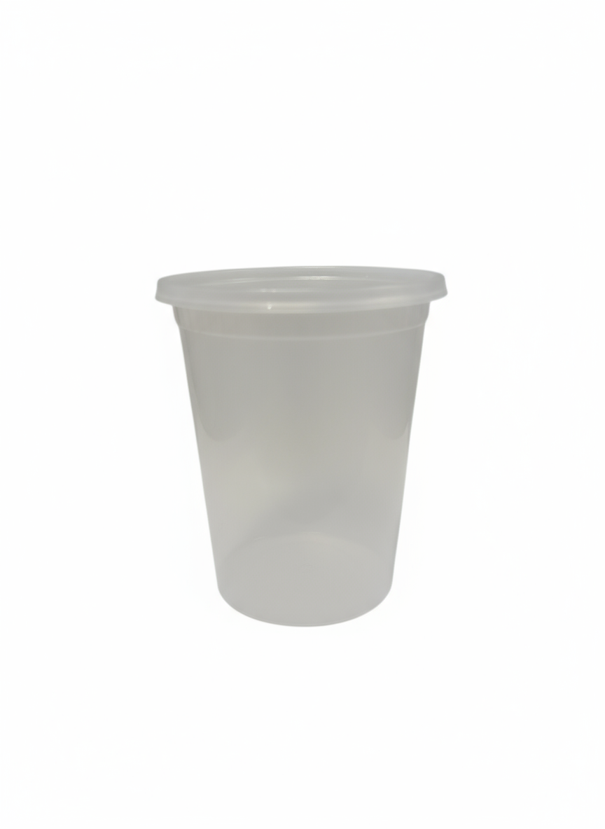 (1214) Heavy duty 32oz Plastic deli soup comb 240pcs/case