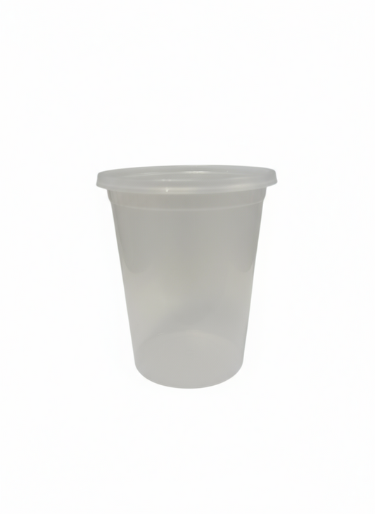 (1214) Heavy duty 32oz Plastic deli soup comb 240pcs/case