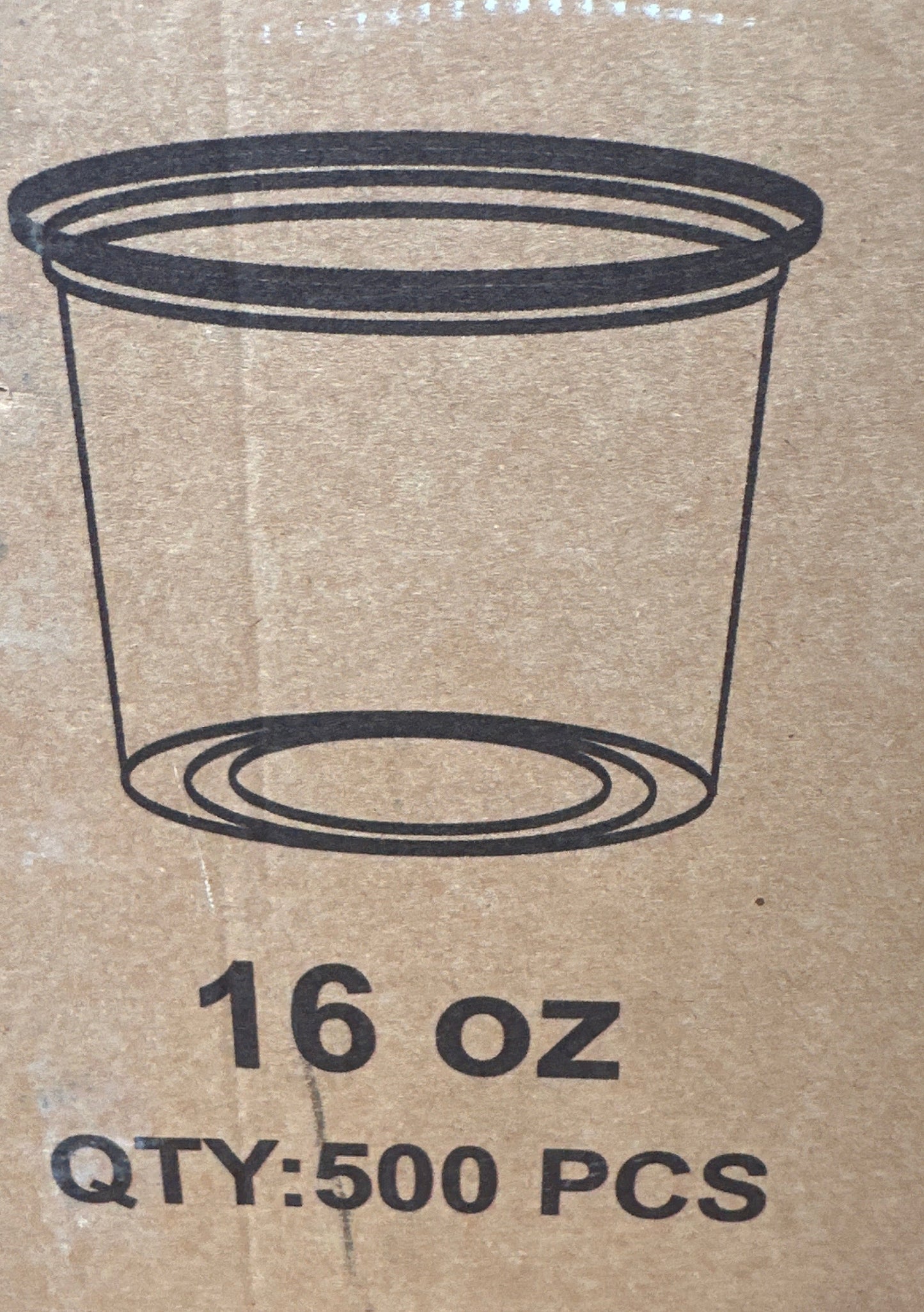 16oz PET Clear Deli Container