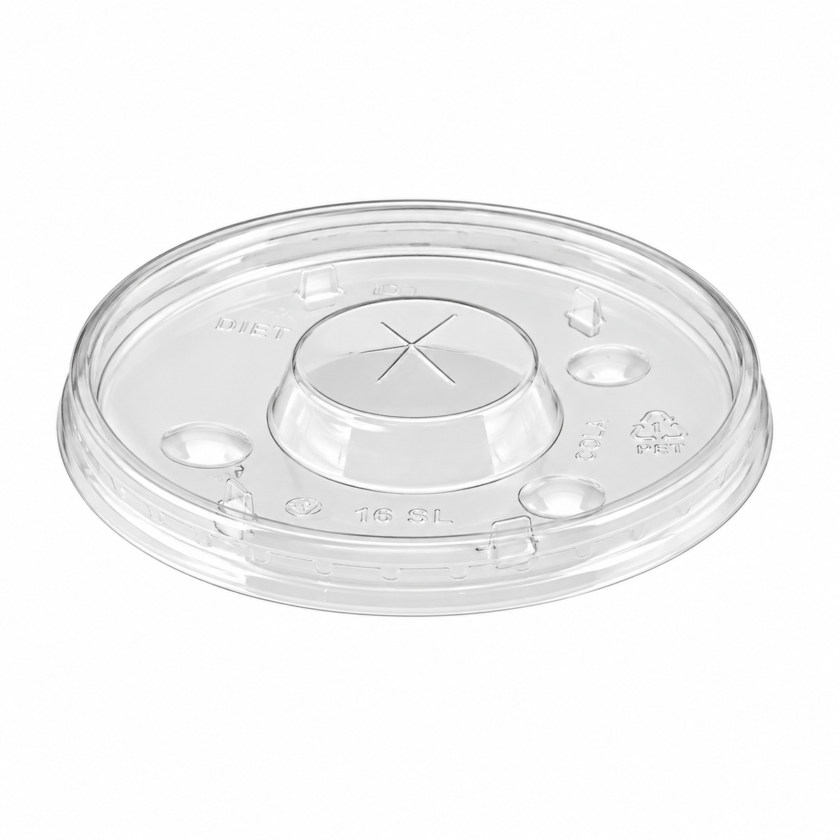 D3-  16/20/22oz PET Flat Lid For Paper Cold Cup 1000pcs