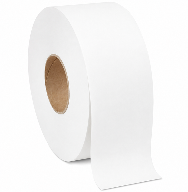 B1- Jumbo roll tissue virgin 2-ply 9 diameter rolls 8.50X700 12roll/case