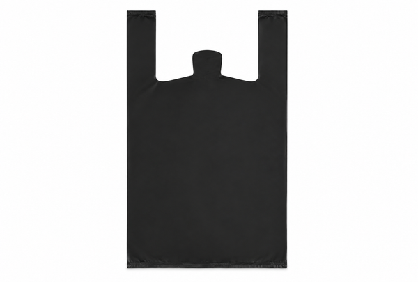 A3- 12x7x21.5 Black T shirt Bag 57Mic 200pcs