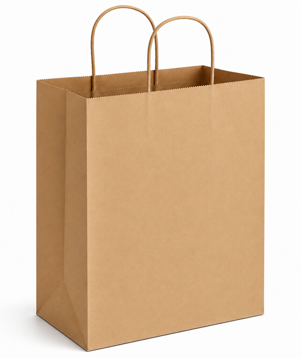 I2-  #5 10x7x12 Kraft Paper Bag With Twist Handle 100gms 250pcs
