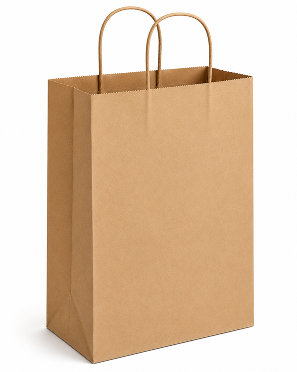 #4 Kraft Paper Bag with Twist Handles 10x5x13 - 250pcs 100MSM