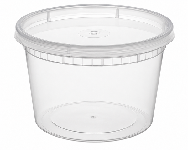 F3- 16oz Plastic Deli Container With Lid 240pcs