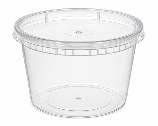 F4- 12oz Deli Combo Container 240 containers 240 Lids