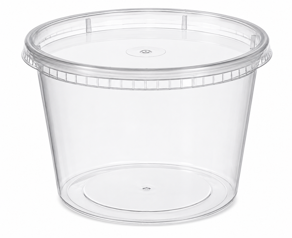 F5- 24oz Plastic Deli Container With Lids 240 pcs