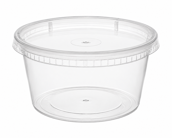 F4- 8oz Plastic Deli Container With Lid 240pcs