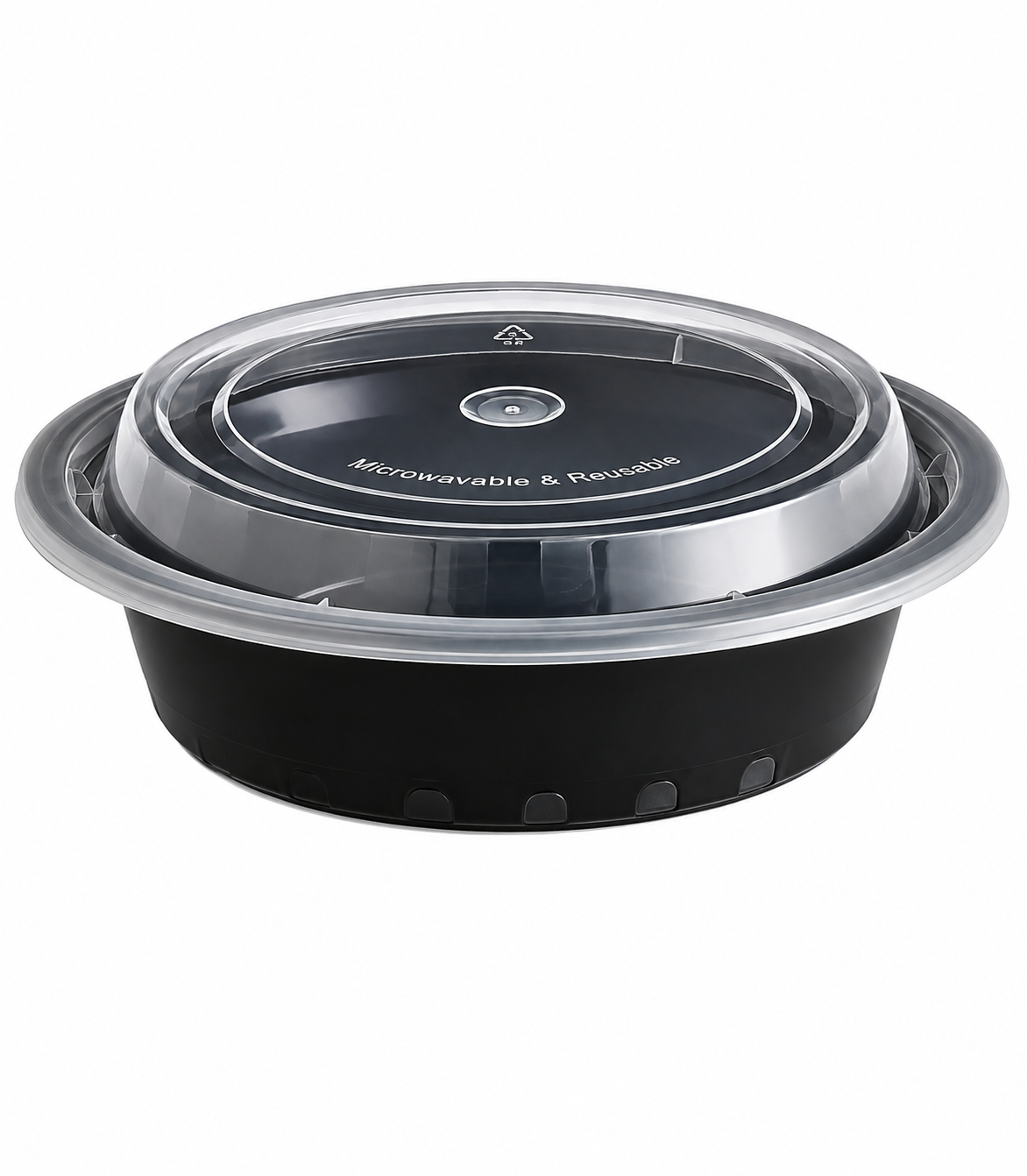 C4- 16oz Plastic Round Container With Lid 150pcs