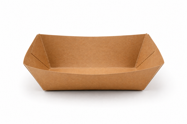 #25 4oz/ 1/4lb Kraft Food Tray 1000pcs