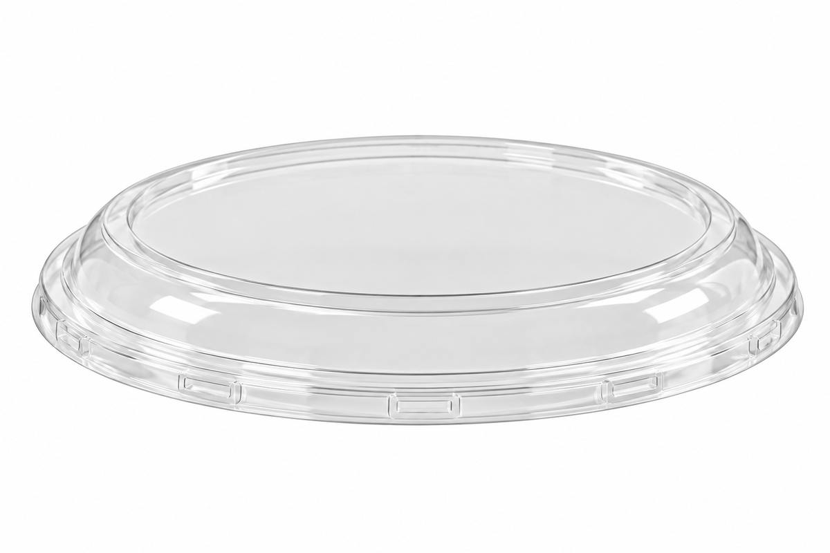 PETE Dome Lid for 24/32/40oz Round Bowls - 300/Case