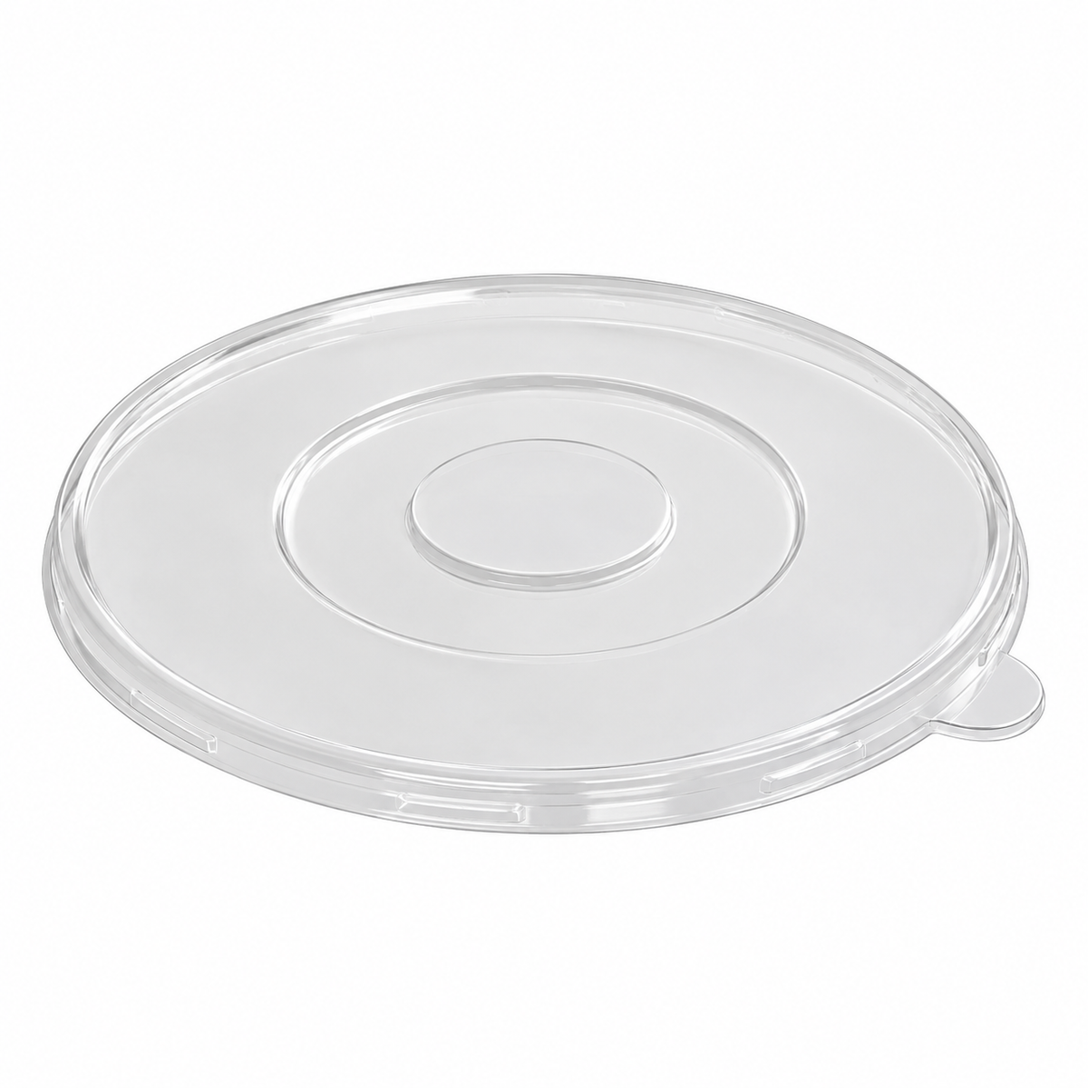 PETE Flat Lid for 24/32/40 oz. Round Bowls - 300/Case