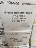 RL5-31 12x12 White Grease Resistant Wrap 5000PCS