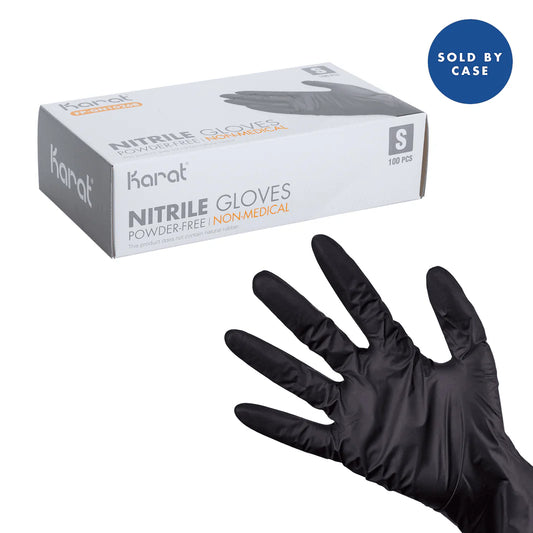 (323) 5mil, Black Nitrile glove, powder free 100pcs/box,10box/case Small