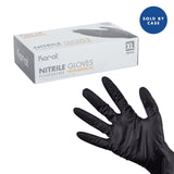 (121) Disposable nitrile glove, 6.5mil, black color, size XL NON-MEDICAL 100pcs/box, 10box/case