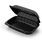 RL2-15 9x6 Black Hinged Containers Microwaveable 150PCS  A1003