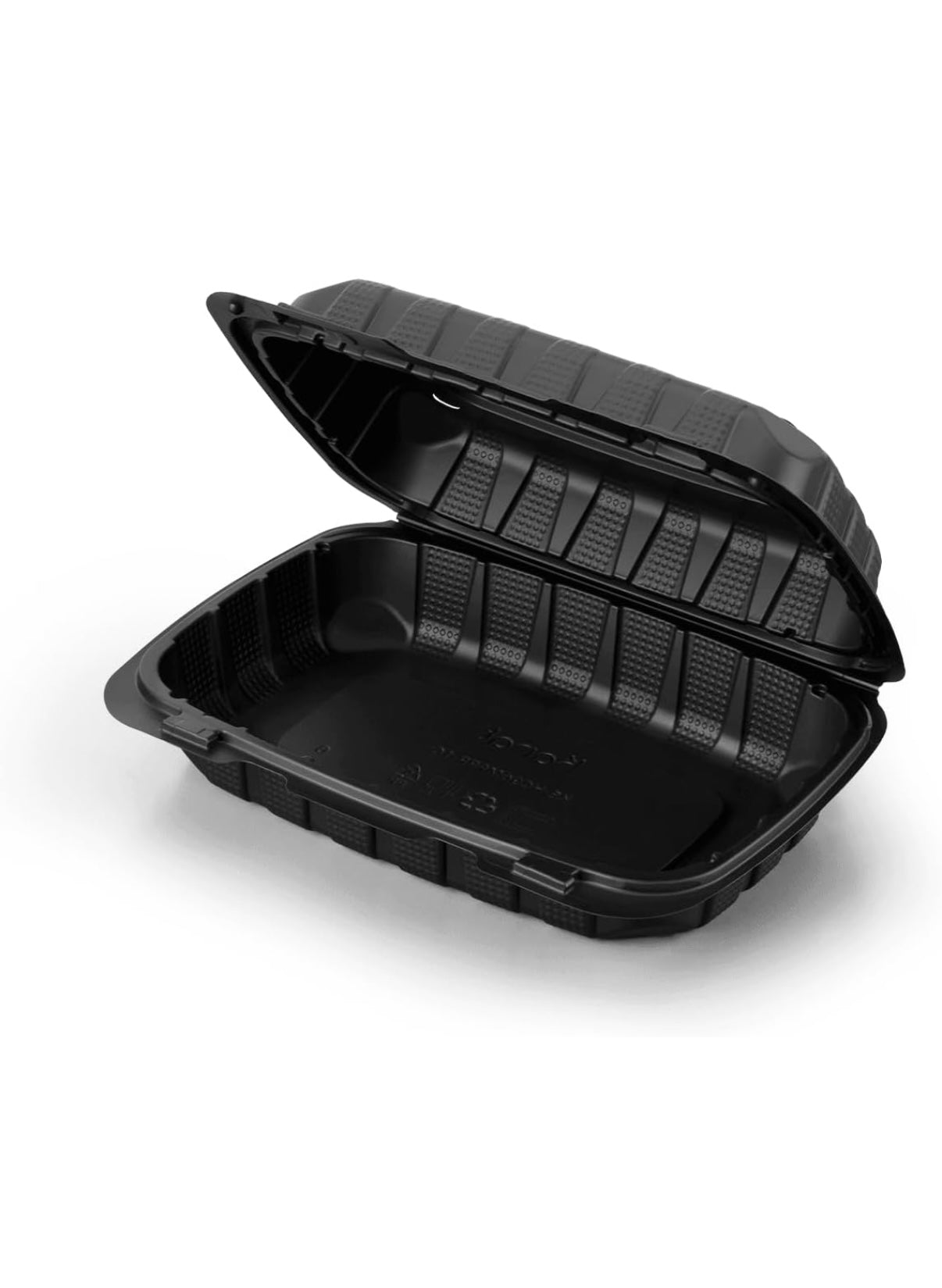 RL2-15 9x6 Black Hinged Containers Microwaveable 150PCS  A1003