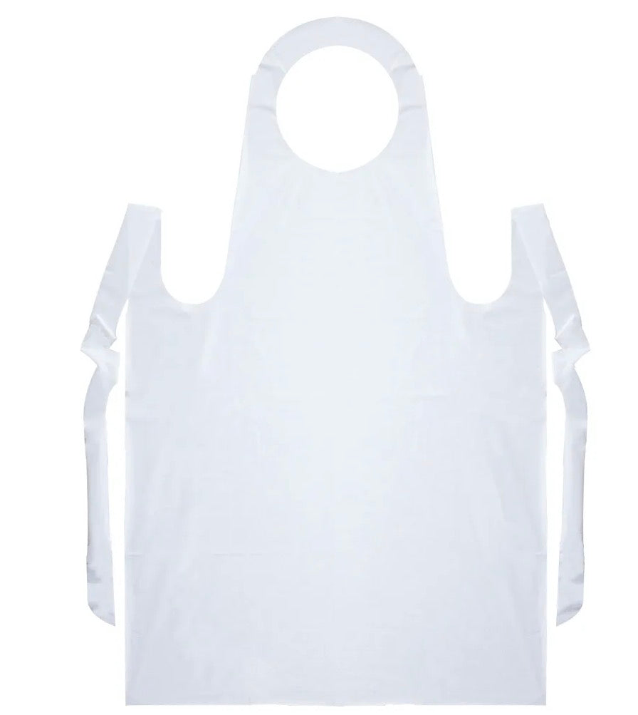 B1- Disposable Poly Aprons Heavy Duty 100 count size 28x46 1534-1