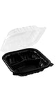 RL4-30 8x8 Clamshell Black Base 3 compartment 150pcs Item# JC-83