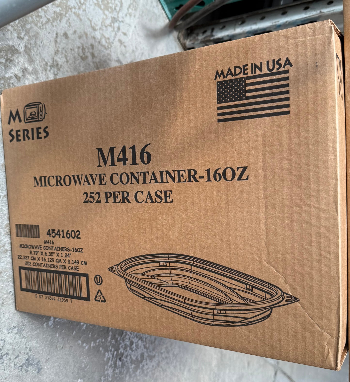RL4-24 M416 Microwave Container 16oz 252pcs Item#4541602