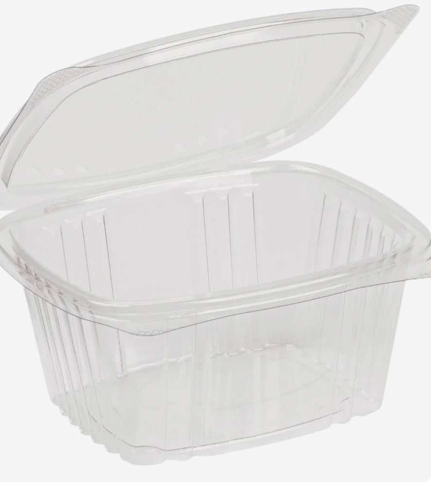 16oz Clear Hinged Rectangle Container 200pcs